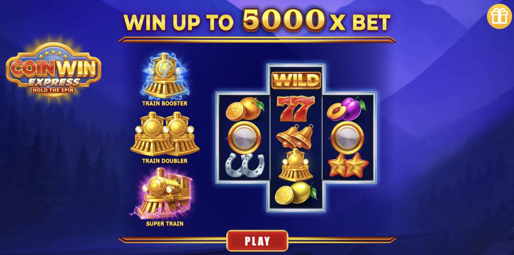 Coin Win Expressi stardiekraan: Train Booster, Train Doubler ja Super Train